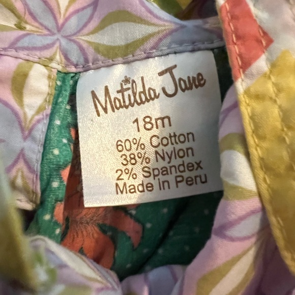 Adorable Matilda Jane green print sundress size 18 month s - Picture 7 of 7